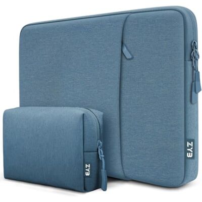 ZYB Schokbestendige en waterdichte laptophoes voor 16 inch laptop MacBook Pro 16 M4 M3 M2 M1, Lenovo ThinkBook/IdeaPad HP, Dell, ASUS, Acer VivoBook, Chromebook, mistblauw ZYB Schokbestendige en waterdichte laptophoes voor 16 inch laptop MacBook Pro 16 M4 M3 M2 M1, Lenovo ThinkBook/IdeaPad HP, Dell, ASUS, Acer VivoBook, Chromebook, mistblauw