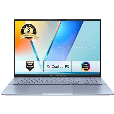 Asus Vivobook S16 Copilot+ PC AI-S5606-50W 16 inch 3,2 K OLED 120 Hz draagbaar (AMD Ryzen AI 9 365 5 Ghz, 32 GB LPDDR5X, SSD1T, AMD Radeon 880M Graphics, Windows 11 Home) AZERTY-toetsenbord Asus Vivobook S16 Copilot+ PC AI-S5606-50W 16 inch 3,2 K OLED 120 Hz draagbaar (AMD Ryzen AI 9 365 5 Ghz, 32 GB LPDDR5X, SSD1T, AMD Radeon 880M Graphics, Windows 11 Home) AZERTY-toetsenbord