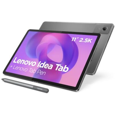Lenovo Idea Tab Tablet 11 inch 2,5 K (MediaTek Dimensity 6300, 8 GB RAM, 128 GB UFS, 90 Hz, 4 luidsprekers, Wi-Fi 5, Bluetooth 5.2, Android 15) maankleur grijs inclusief Tab Pen Lenovo Idea Tab Tablet 11 inch 2,5 K (MediaTek Dimensity 6300, 8 GB RAM, 128 GB UFS, 90 Hz, 4 luidsprekers, Wi-Fi 5, Bluetooth 5.2, Android 15) maankleur grijs inclusief Tab Pen