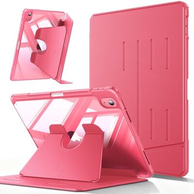 FINTIE Beschermhoes voor iPad (A16) 11e generatie 11 inch 2025 / iPad 10e generatie 10,9 inch 2022 Rangement de Stylet, Étui Transparent Multi-angles, Housse Magnétique Ultra-stable, Rose FINTIE Beschermhoes voor iPad (A16) 11e generatie 11 inch 2025 / iPad 10e generatie 10,9 inch 2022 Rangement de Stylet, Étui Transparent Multi-angles, Housse Magnétique Ultra-stable, Rose