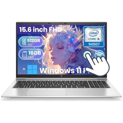 HP Elitebook 850 G8 Business Laptop Touchscreen, 15,6 inch FHD (1920 x 1080), Core i5-1145G7 tot 4,4 GHz, 16 GB RAM, 512 GB SSD, QWERTY Keboard, Windows 11 Pro (Renewed) HP Elitebook 850 G8 Business Laptop Touchscreen, 15,6 inch FHD (1920 x 1080), Core i5-1145G7 tot 4,4 GHz, 16 GB RAM, 512 GB SSD, QWERTY Keboard, Windows 11 Pro (Renewed)