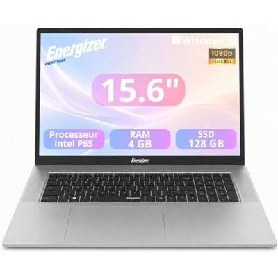Energizer EnergyBook 15,6 inch FHD laptop (Intel P6500Y, 4 GB RAM, 128 GB SSD, Intel UHD Graphics 615, Win 11 Home) QWERTY-toetsenbord, grijs Energizer EnergyBook 15,6 inch FHD laptop (Intel P6500Y, 4 GB RAM, 128 GB SSD, Intel UHD Graphics 615, Win 11 Home) QWERTY-toetsenbord, grijs