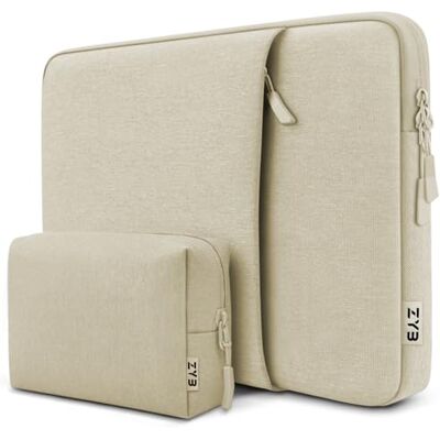 ZYB Schokbestendige en waterdichte laptophoes voor 16 inch laptop MacBook Pro 16 M4 M3 M2 M1, Lenovo ThinkBook/IdeaPad HP, Dell, ASUS, Acer VivoBook, Chromebook enz. Beige ZYB Schokbestendige en waterdichte laptophoes voor 16 inch laptop MacBook Pro 16 M4 M3 M2 M1, Lenovo ThinkBook/IdeaPad HP, Dell, ASUS, Acer VivoBook, Chromebook enz. Beige