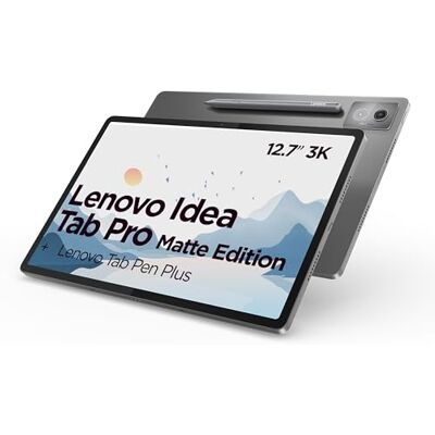 Lenovo Idea Tab Pro Tablet 12,7 inch 3K Edition Matte (MediaTek Dimensity 8300, 8 GB RAM, 128 GB UFS 3.1,144 Hz, WLAN 6E, Bluetooth 5.3, Android 14) Maangrijs Inclusief Tab Pen Plus Lenovo Idea Tab Pro Tablet 12,7 inch 3K Edition Matte (MediaTek Dimensity 8300, 8 GB RAM, 128 GB UFS 3.1,144 Hz, WLAN 6E, Bluetooth 5.3, Android 14) Maangrijs Inclusief Tab Pen Plus