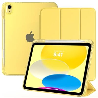 TiMOVO Beschermhoes voor iPad A16 11 inch/10e generatie 10,9 inch met penhouder, licht en dun, transparante achterkant, auto-wekker/slaap TiMOVO Beschermhoes voor iPad A16 11 inch/10e generatie 10,9 inch met penhouder, licht en dun, transparante achterkant, auto-wekker/slaap