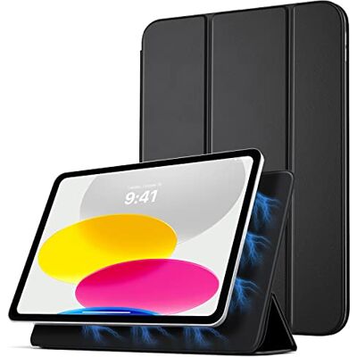 TiMOVO Beschermhoes voor iPad A16 11 inch/10e generatie 10,9 inch, zwart Slimme foliohoes, dunne magnetische beschermhoes met drie kleppen en standaard, slaapstand en automatische wekker TiMOVO Beschermhoes voor iPad A16 11 inch/10e generatie 10,9 inch, zwart Slimme foliohoes, dunne magnetische beschermhoes met drie kleppen en standaard, slaapstand en automatische wekker