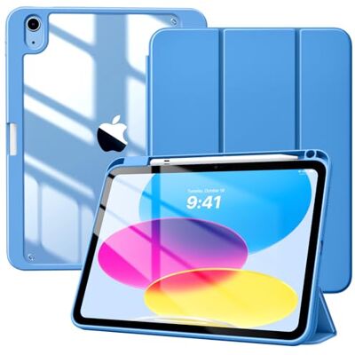 TiMOVO Beschermhoes voor iPad A16 11e generatie 11 inch & 10e generatie Met penhouder, dunne beschermhoes met drievoudige standaard, transparante achterkant, automatische wekker/slaap TiMOVO Beschermhoes voor iPad A16 11e generatie 11 inch & 10e generatie Met penhouder, dunne beschermhoes met drievoudige standaard, transparante achterkant, automatische wekker/slaap