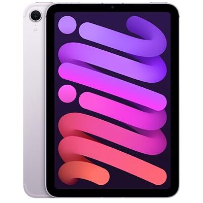 Apple iPad mini (A17 Pro): 8,3-inch, 128 GB Liquid Retina-display, 6E Wi-Fi en 5G-mobiele connectiviteit, 12 MP camera's aan de voor/achterzijde, Touch ID, batterijduur van één dag paars Apple iPad mini (A17 Pro): 8,3-inch, 128 GB Liquid Retina-display, 6E Wi-Fi en 5G-mobiele connectiviteit, 12 MP camera's aan de voor/achterzijde, Touch ID, batterijduur van één dag paars