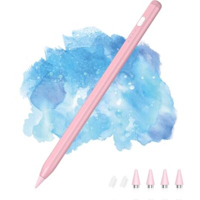 MoKo Styluspen voor Android touchscreen, oplaadbare tabletpen, roze Compatibel met Samsung Galaxy Tab A11+/A9+/Vivo/Xiaomi en andere Android-tablets en smartphones, universele actieve fijne MoKo Styluspen voor Android touchscreen, oplaadbare tabletpen, roze Compatibel met Samsung Galaxy Tab A11+/A9+/Vivo/Xiaomi en andere Android-tablets en smartphones, universele actieve fijne