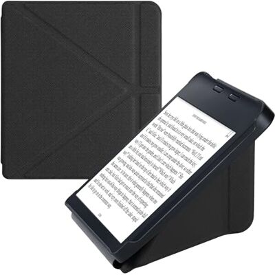 kwmobile E-readerhoes compatibel met Kobo Libra 2 beschermhoes met klep van kunstleer, zwart kwmobile E-readerhoes compatibel met Kobo Libra 2 beschermhoes met klep van kunstleer, zwart