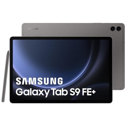 Samsung Galaxy Tab S9 FE+ tablet, 12,4 inch 5G 256 GB, S Pen inbegrepen, duurzame batterij, IP 68 certificering, antraciet, Franse versie Samsung Galaxy Tab S9 FE+ tablet, 12,4 inch 5G 256 GB, S Pen inbegrepen, duurzame batterij, IP 68 certificering, antraciet, Franse versie