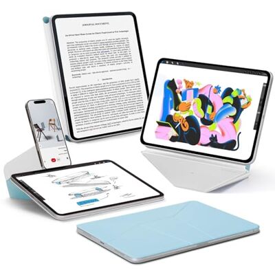 MOFT Dynamische portemonneehoes voor iPad Pro 11 inch (2e/3e/4e generatie, 2020/2021/2022), stille magnetische hoes met meer dan 20 kijkhoeken, automatische slaap/wake, rustgevende nevel x MOFT Dynamische portemonneehoes voor iPad Pro 11 inch (2e/3e/4e generatie, 2020/2021/2022), stille magnetische hoes met meer dan 20 kijkhoeken, automatische slaap/wake, rustgevende nevel x