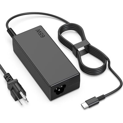 heesky Chargeur de Chromebook USB de type C 65 W compatible avec HP, Acer, Asus, Dell, Lenovo, Samsung, Google ordinateurs portables, chargeur d'ordinateur avec cordon d'alimentation de type C heesky Chargeur de Chromebook USB de type C 65 W compatible avec HP, Acer, Asus, Dell, Lenovo, Samsung, Google ordinateurs portables, chargeur d'ordinateur avec cordon d'alimentation de type C