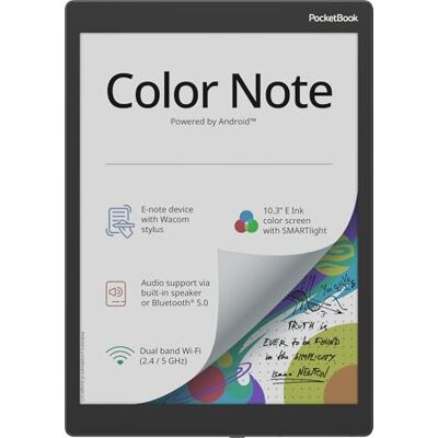 PocketBook Color Note E-book reader Android USB-C dakversie grijs 32 GB 10,3 PocketBook Color Note E-book reader Android USB-C dakversie grijs 32 GB 10,3