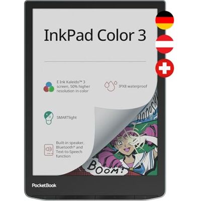 PocketBook InkPad Color 3 waterdichte Bluetooth e-book reader 8" 32 GB grijs PocketBook InkPad Color 3 waterdichte Bluetooth e-book reader 8" 32 GB grijs