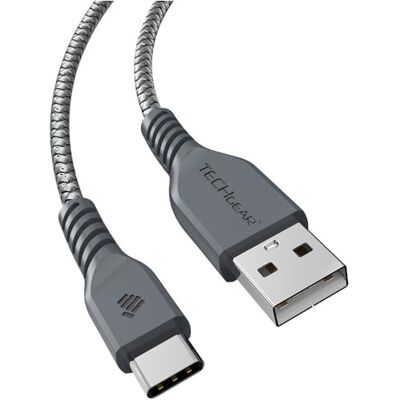 TECHGEAR Gevlochten USB C-kabel, oplader/overdracht (1 m), compatibel met iPad Pro 12.9 EN iPad Pro 11 2022/2021/2020/2018, iPad 10e generatie, iPad Mini 6, iPad Air 4 2022/2020 5e/4e generatie TECHGEAR Gevlochten USB C-kabel, oplader/overdracht (1 m), compatibel met iPad Pro 12.9 EN iPad Pro 11 2022/2021/2020/2018, iPad 10e generatie, iPad Mini 6, iPad Air 4 2022/2020 5e/4e generatie