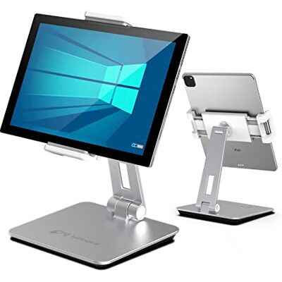 Inifispce Surface Pro standaard, iPad Pro, zware tablethouder van aluminiumlegering voor 4,7 inch tot 13 inch scherm, iPad Pro 12.9/11, iPad, Mini, Air, Samsung Galaxy Tabs en meer (zilver) Inifispce Surface Pro standaard, iPad Pro, zware tablethouder van aluminiumlegering voor 4,7 inch tot 13 inch scherm, iPad Pro 12.9/11, iPad, Mini, Air, Samsung Galaxy Tabs en meer (zilver)