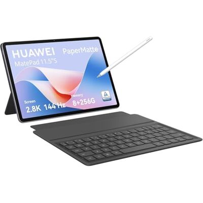 Huawei MatePad 11,5 inch tablet, 11,5 inch 2,8 K PaperMatte display, hoge upgradefrequentie 144 Hz, 8 GB + 256 GB, notities, wifi 6, 8800 mAh batterij, toetsenbord + M-Pencil met NearLink, grijs Huawei MatePad 11,5 inch tablet, 11,5 inch 2,8 K PaperMatte display, hoge upgradefrequentie 144 Hz, 8 GB + 256 GB, notities, wifi 6, 8800 mAh batterij, toetsenbord + M-Pencil met NearLink, grijs