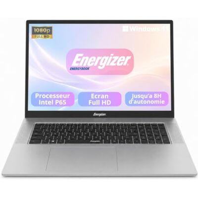 Energizer EnergyBook Laptop 15,6 inch AMD P6500Y 4 GB RAM 128 GB SSD Windows 11 WiFi 802.11ac Bluetooth 4.2 AZERTY toetsenbord zilver Energizer EnergyBook Laptop 15,6 inch AMD P6500Y 4 GB RAM 128 GB SSD Windows 11 WiFi 802.11ac Bluetooth 4.2 AZERTY toetsenbord zilver