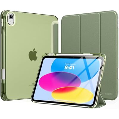 MoKo Beschermhoes voor iPad 11 inch (A16) 11e generatie 2025 met penhouder Beschermhoes voor iPad 10e generatie 10,9 inch 2022, dun, licht, drievoudige beschermhoes met polycarbonaat, transparant MoKo Beschermhoes voor iPad 11 inch (A16) 11e generatie 2025 met penhouder Beschermhoes voor iPad 10e generatie 10,9 inch 2022, dun, licht, drievoudige beschermhoes met polycarbonaat, transparant