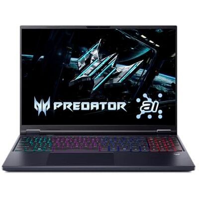Acer Predator Helios Neo 16 AI PHN16-72, Gaming Laptop 16 inch, WQXGA IPS (Intel Core Ultra 7-255HX, 32GB RAM, 2TB SSD, GeForce RTX 5070, Windows 11 Home), zwart, Spaans QWERTY + 3M Game Acer Predator Helios Neo 16 AI PHN16-72, Gaming Laptop 16 inch, WQXGA IPS (Intel Core Ultra 7-255HX, 32GB RAM, 2TB SSD, GeForce RTX 5070, Windows 11 Home), zwart, Spaans QWERTY + 3M Game