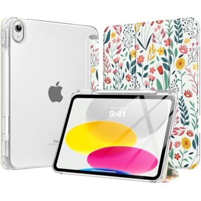 MoKo Beschermhoes voor iPad 11 inch (A16) 11e generatie 2025 met penhouder Beschermhoes voor iPad 10e generatie 10,9 inch 2022, dun, licht, drievoudige beschermhoes met polycarbonaat, transparant MoKo Beschermhoes voor iPad 11 inch (A16) 11e generatie 2025 met penhouder Beschermhoes voor iPad 10e generatie 10,9 inch 2022, dun, licht, drievoudige beschermhoes met polycarbonaat, transparant