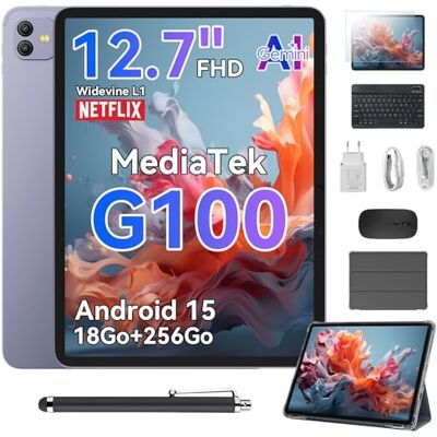 Blackview Link 8 tablet, 12,7 inch 2K + FHD 2160 x 1600, Android 15 Gemini AI, MediaTek G100 18 GB RAM + 256 GB ROM 8400 mAh/PC/Widevine L1/Face ID/GPS/OTG Gaming-tablet met toetsenbord en stylus Blackview Link 8 tablet, 12,7 inch 2K + FHD 2160 x 1600, Android 15 Gemini AI, MediaTek G100 18 GB RAM + 256 GB ROM 8400 mAh/PC/Widevine L1/Face ID/GPS/OTG Gaming-tablet met toetsenbord en stylus