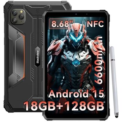Blackview Onbreekbare tablet 8,68 inch Android 15 GeminiAI, 24 GB RAM + 128 GB ROM + 2 TB TF Active 5 tablet gehard Dual 4G SIM/IPS 90 Hz/AI Camera/NFC/Face ID/GPS Rugged Tablet Blackview Onbreekbare tablet 8,68 inch Android 15 GeminiAI, 24 GB RAM + 128 GB ROM + 2 TB TF Active 5 tablet gehard Dual 4G SIM/IPS 90 Hz/AI Camera/NFC/Face ID/GPS Rugged Tablet