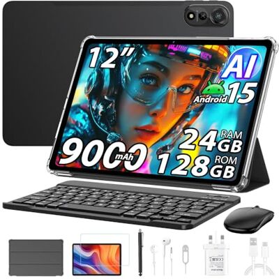 Blackview Mega 2 Android 15 Tablet 12 inch, 24 GB + 128 GB/2 TB, 2,4 K FHD Gaming Tablet 4G LTE 5G WiFi, 16 MP + 8 MP, 9000 mAh, pc-modus, OTG, FM, hoes, Smart Stylus, muis + toetsenbord Blackview Mega 2 Android 15 Tablet 12 inch, 24 GB + 128 GB/2 TB, 2,4 K FHD Gaming Tablet 4G LTE 5G WiFi, 16 MP + 8 MP, 9000 mAh, pc-modus, OTG, FM, hoes, Smart Stylus, muis + toetsenbord
