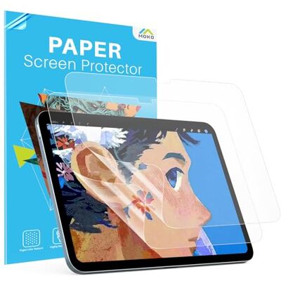 MoKo Paperfeel schermbeschermer voor iPad A16 11e/10e generatie, 2 stuks Matte anti-reflecterende PET-folie, papierachtige schrijfervaring, hoesvriendelijk, past op iPad 11 inch 2025/10,9 inch 2022 MoKo Paperfeel schermbeschermer voor iPad A16 11e/10e generatie, 2 stuks Matte anti-reflecterende PET-folie, papierachtige schrijfervaring, hoesvriendelijk, past op iPad 11 inch 2025/10,9 inch 2022