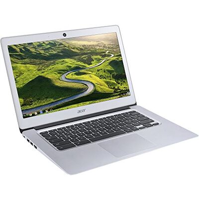 Acer Chromebook 14, aluminium, 14 inch Full HD, Intel Celeron Quad-Core N3160, 4 GB LPDDR3, 32 GB, chroom, CB3-431-C5FM (US versie, import) Acer Chromebook 14, aluminium, 14 inch Full HD, Intel Celeron Quad-Core N3160, 4 GB LPDDR3, 32 GB, chroom, CB3-431-C5FM (US versie, import)