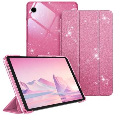 FINTIE Beschermhoes voor Samsung Galaxy Tab A11 8,7 inch 2025 / Tab A9 8,7 inch 2023 Coque de protection ultra fine avec coque arrière translucide, modèle SM-X110/X115/X117, rose brillant FINTIE Beschermhoes voor Samsung Galaxy Tab A11 8,7 inch 2025 / Tab A9 8,7 inch 2023 Coque de protection ultra fine avec coque arrière translucide, modèle SM-X110/X115/X117, rose brillant
