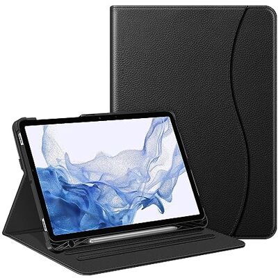 FINTIE Hoes voor Samsung Galaxy Tab S8 11 inch 2022 / Tab S7 11 inch 2020, meerdere hoeken, met penhouder, documentsleuven, automatische slaap/wake, zwart FINTIE Hoes voor Samsung Galaxy Tab S8 11 inch 2022 / Tab S7 11 inch 2020, meerdere hoeken, met penhouder, documentsleuven, automatische slaap/wake, zwart