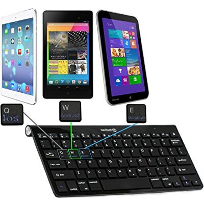 Navitech Draadloos Bluetooth toetsenbord dun design compatibel met Windows / Apple / Android Ideaal compatibel met Kobo Arc 10 HD / Archos 97 Titanium HD / Archos 101 Titanium / Archos 97 Platinum / Archos 101 Platinum / Archos ChefPad / Archos Google N. Navitech Draadloos Bluetooth toetsenbord dun design compatibel met Windows / Apple / Android Ideaal compatibel met Kobo Arc 10 HD / Archos 97 Titanium HD / Archos 101 Titanium / Archos 97 Platinum / Archos 101 Platinum / Archos ChefPad / Archos Google N.