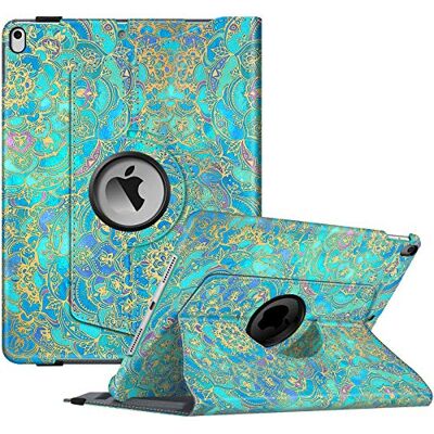 FINTIE Draaibare hoes voor iPad Air 3e generatie 2019 / Pro 10,5 inch 2017 360° draaibare hoes met geïntegreerde penhouder, automatische slaap-/wekhoes, jade FINTIE Draaibare hoes voor iPad Air 3e generatie 2019 / Pro 10,5 inch 2017 360° draaibare hoes met geïntegreerde penhouder, automatische slaap-/wekhoes, jade