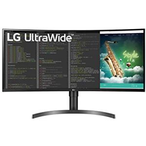 LG UltraWide 35WN75C-B 35 inch (35 inch), UWQHD 21/9e gebogen, 3440 x 1440, VA 5ms GTG 100Hz, HDR 10, sRGB 99% (AMD FreeSync, luidsprekers, in hoogte verstelbaar, kantelbaar) zwart LG UltraWide 35WN75C-B 35 inch (35 inch), UWQHD 21/9e gebogen, 3440 x 1440, VA 5ms GTG 100Hz, HDR 10, sRGB 99% (AMD FreeSync, luidsprekers, in hoogte verstelbaar, kantelbaar) zwart