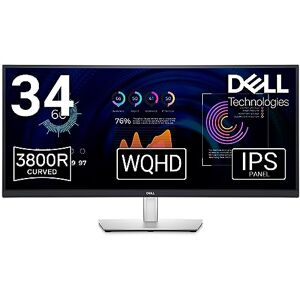Dell P3424WE USB-C 34 inch WQHD (3440 x 1440) 21:9 3800R pc-monitor, gebogen, 60Hz, IPS, 5ms, 99% sRGB, USB-C, DisplayPort, HDMI, 5 x USB, RJ45, zwart Dell P3424WE USB-C 34 inch WQHD (3440 x 1440) 21:9 3800R pc-monitor, gebogen, 60Hz, IPS, 5ms, 99% sRGB, USB-C, DisplayPort, HDMI, 5 x USB, RJ45, zwart