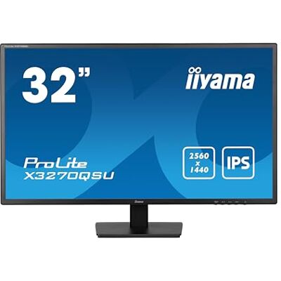 IIYAMA X3270QSU-B1 desktopmonitor, 31,5 inch, QHD LED, IPS, 2560 x 1440/100Hz, 1H1DP, zwart IIYAMA X3270QSU-B1 desktopmonitor, 31,5 inch, QHD LED, IPS, 2560 x 1440/100Hz, 1H1DP, zwart