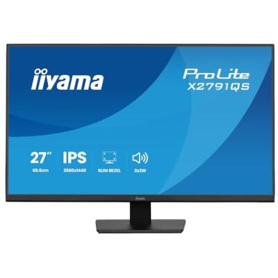 IIYAMA Prolite X2791QS-B1 LED Monitor IPS QHD HDMI DP Slim-Line Adaptive Sync energieklasse D zwart 68,5 cm 27 inch IIYAMA Prolite X2791QS-B1 LED Monitor IPS QHD HDMI DP Slim-Line Adaptive Sync energieklasse D zwart 68,5 cm 27 inch