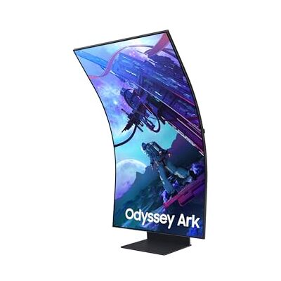 Samsung Monitor Odyssey Ark (S55CG970), gebogen (1000R), 55 inch, 3840 x 2160 (UHD 4K) Mini-LED, HDR10+, VA,165Hz, 1ms, Freesync Premium Pro, HDMI, USB, WiFi, Bluetooth, geïntegreerde behuizingen, HAS, draaibaar, versie Samsung Monitor Odyssey Ark (S55CG970), gebogen (1000R), 55 inch, 3840 x 2160 (UHD 4K) Mini-LED, HDR10+, VA,165Hz, 1ms, Freesync Premium Pro, HDMI, USB, WiFi, Bluetooth, geïntegreerde behuizingen, HAS, draaibaar, versie