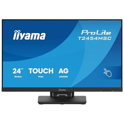 IIYAMA Prolite T2454MSC-B3AG 60,5 cm 23,8 inch Full HD 10-punts Full HD 10-punts multitouch InCell PCAP HDMI DP USB 3.2 antireflecterende coating zwart IIYAMA Prolite T2454MSC-B3AG 60,5 cm 23,8 inch Full HD 10-punts Full HD 10-punts multitouch InCell PCAP HDMI DP USB 3.2 antireflecterende coating zwart