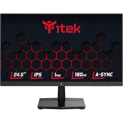 Itek GGF-monitor 24,5 inch FLAT, FHD 1920 x 1080, IPS, 180Hz, 16:9, 1ms, HDMI, DP, HDR, Adaptive Sync Itek GGF-monitor 24,5 inch FLAT, FHD 1920 x 1080, IPS, 180Hz, 16:9, 1ms, HDMI, DP, HDR, Adaptive Sync