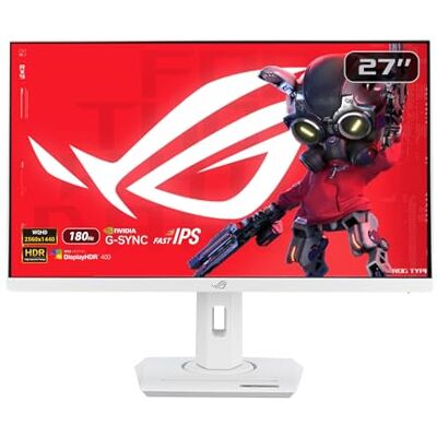 Asus ROG Strix XG27ACS-W USB Type-C Gaming Monitor 27" 2560x1440, 180Hz (boven 144Hz), 1ms (GTG), Fast IPS, Extreme Low Motion Blur Sync, USB Type-C, G-Sync Compatible, Statiefsocket, HDR Asus ROG Strix XG27ACS-W USB Type-C Gaming Monitor 27" 2560x1440, 180Hz (boven 144Hz), 1ms (GTG), Fast IPS, Extreme Low Motion Blur Sync, USB Type-C, G-Sync Compatible, Statiefsocket, HDR