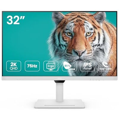 BenQ GW3290QT Monitor (32 inch, QHD, IPS, USB-C-oplader, DP/HDMI, ergonomisch design, ruisonderdrukkende microfoon) compatibel met MacBook BenQ GW3290QT Monitor (32 inch, QHD, IPS, USB-C-oplader, DP/HDMI, ergonomisch design, ruisonderdrukkende microfoon) compatibel met MacBook
