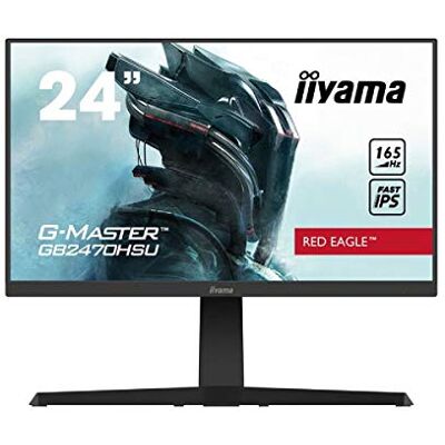 IIYAMA G-Master Red Eagle monitor, 61 cm (24") GB2470HSU-B1, FreeSync Premium, Fast IPS, FHD@165Hz, HDMI/DP/USB, 0,8 ms, verstelbare standaard, Black Tuner, Freesync, luidspreker IIYAMA G-Master Red Eagle monitor, 61 cm (24") GB2470HSU-B1, FreeSync Premium, Fast IPS, FHD@165Hz, HDMI/DP/USB, 0,8 ms, verstelbare standaard, Black Tuner, Freesync, luidspreker