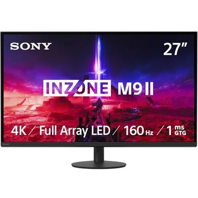Sony INZONE M9II Gaming Monitor Ultra HD 27 inch 4K: 2160p resolutie beeldverversingssnelheid 160Hz GTG 1ms DCI-P3 95% spectrum Full Array LED G-Sync adaptieve synchronisatie Sony INZONE M9II Gaming Monitor Ultra HD 27 inch 4K: 2160p resolutie beeldverversingssnelheid 160Hz GTG 1ms DCI-P3 95% spectrum Full Array LED G-Sync adaptieve synchronisatie
