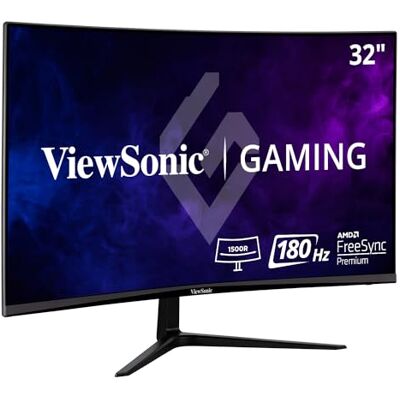 ViewSonic VX3218-PC-MHD Monitor (32 inch), FHD, VA, 1500R, gebogen, 165hz, 1ms MPRT, Adaptive Sync, 2 HDMI, DisplayPort, luidspreker ViewSonic VX3218-PC-MHD Monitor (32 inch), FHD, VA, 1500R, gebogen, 165hz, 1ms MPRT, Adaptive Sync, 2 HDMI, DisplayPort, luidspreker
