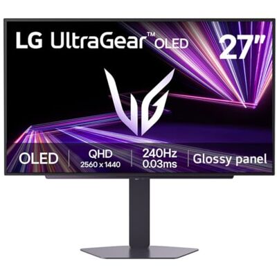 LG UltraGear OLED GX7 Gaming Monitor 27GX704A-B QHD 1440p, WOLED verblindingspaneel, 27 inch, 240Hz, 0,03ms, 275-1500nits, AMD FreeSync Premium Pro, ClearMR 13000, HDR 500, DP1.4, HDMI 2.1, zwart LG UltraGear OLED GX7 Gaming Monitor 27GX704A-B QHD 1440p, WOLED verblindingspaneel, 27 inch, 240Hz, 0,03ms, 275-1500nits, AMD FreeSync Premium Pro, ClearMR 13000, HDR 500, DP1.4, HDMI 2.1, zwart