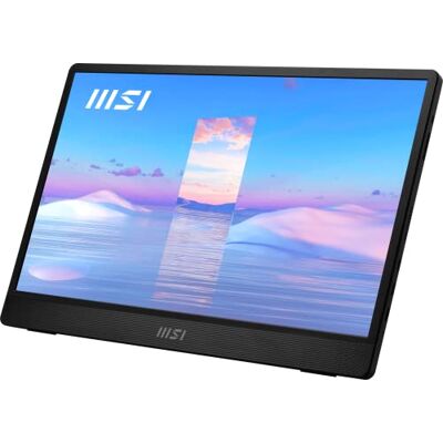 MSI PRO MP161DE Draagbare IPS-monitor 39,6 cm (15,6 inch), 60 Hz, FHD (1920 x 1080), ultradun, USB type C, Mini HDMI, zwart MSI PRO MP161DE Draagbare IPS-monitor 39,6 cm (15,6 inch), 60 Hz, FHD (1920 x 1080), ultradun, USB type C, Mini HDMI, zwart