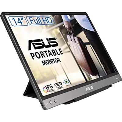 Asus Zenscreen MB14AC Laptopmonitor 14 inch FHD – thuiswerken of gaming – stroomvoorziening en weergave via USB-C of USB-A – IPS-plaat – 1920 x 1080 – flikkervrij / blauwlichtfilters – voor notebook Asus Zenscreen MB14AC Laptopmonitor 14 inch FHD – thuiswerken of gaming – stroomvoorziening en weergave via USB-C of USB-A – IPS-plaat – 1920 x 1080 – flikkervrij / blauwlichtfilters – voor notebook